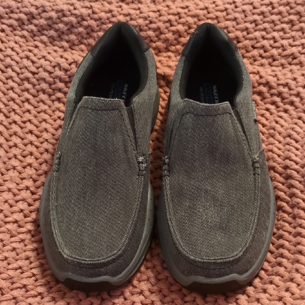 Skechers Men's Charcoal Slip-On Loafers